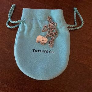 Tiffany & Co Elephant “Never Forget” necklace